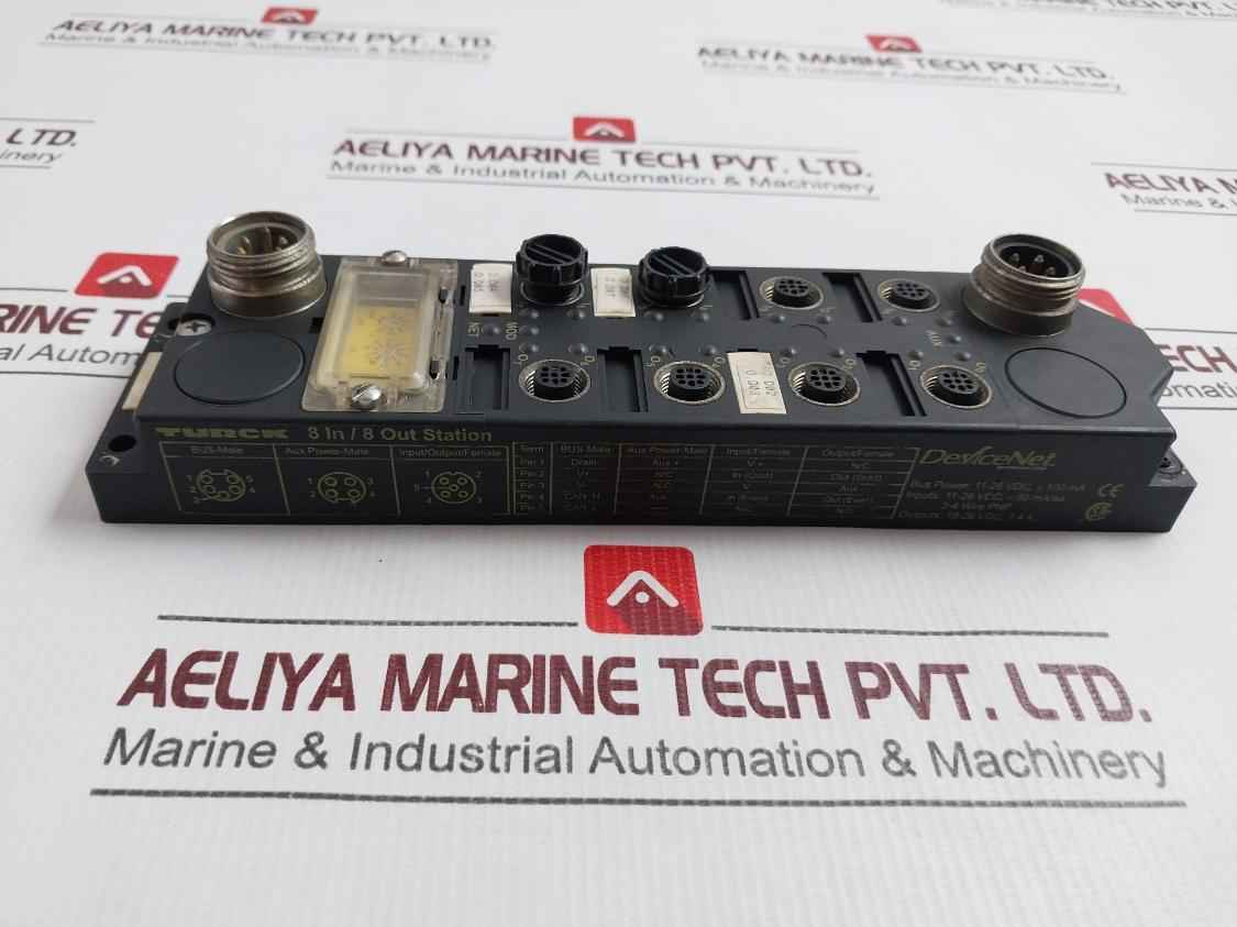 Turck Fdnp-s0808H-ww I/O Module 11-26 Vdc 100 Ma