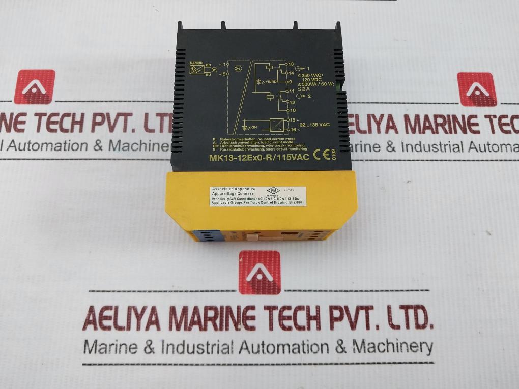 Mk13-12Ex0-r/115Vac Safe Isolating Switching Amplifier Multimodule Turck
