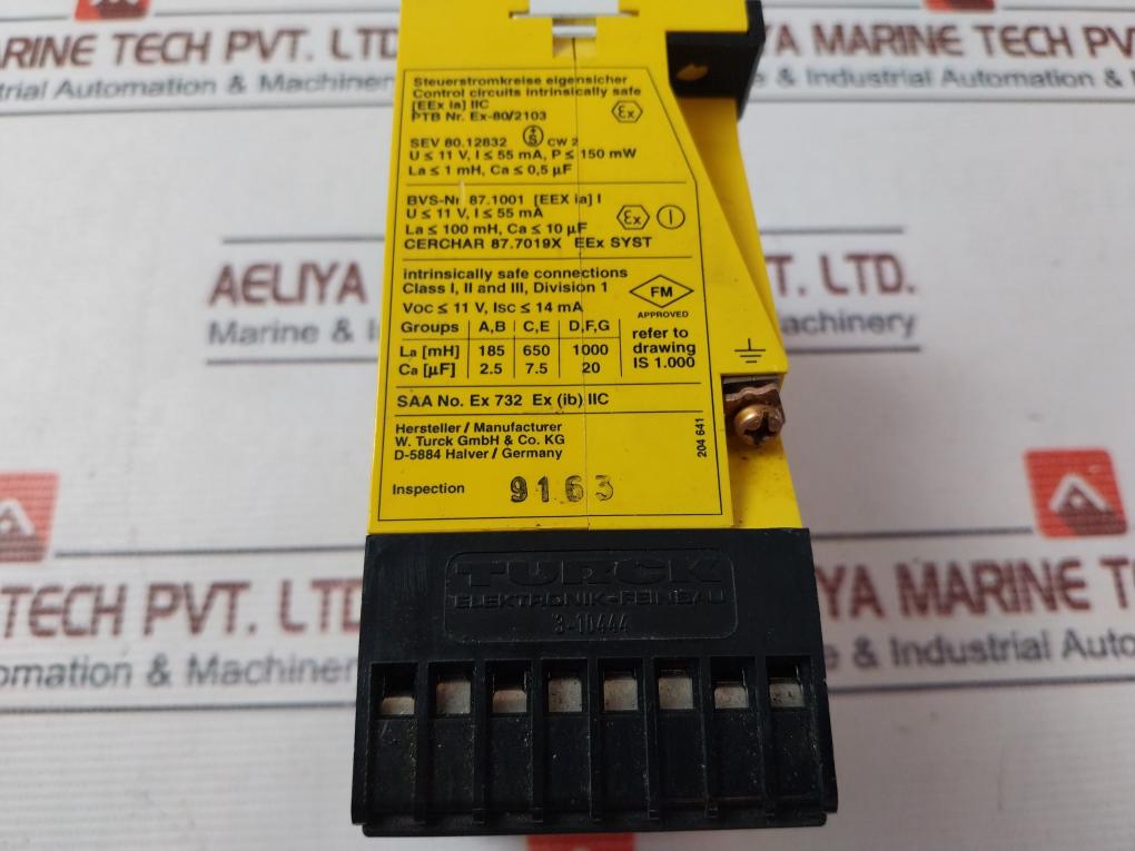Turck Ms1-22Ex0-r Isolating Switch Amplifier 230 Vac 4A