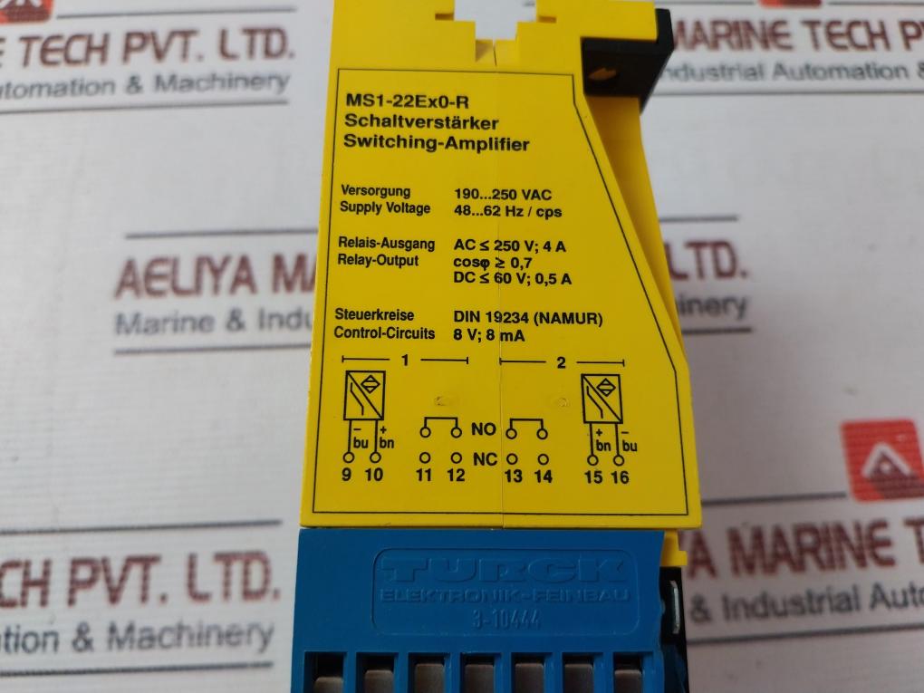 Turck Ms1-22Ex0-r Isolating Switch Amplifier 230 Vac 4A