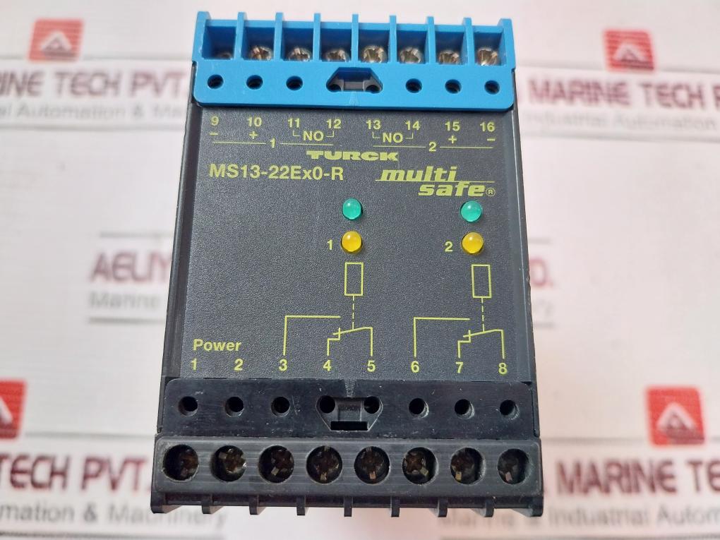 Turck Ms13-22Ex0-r Multi Safe Switching Amplifier 250Vac