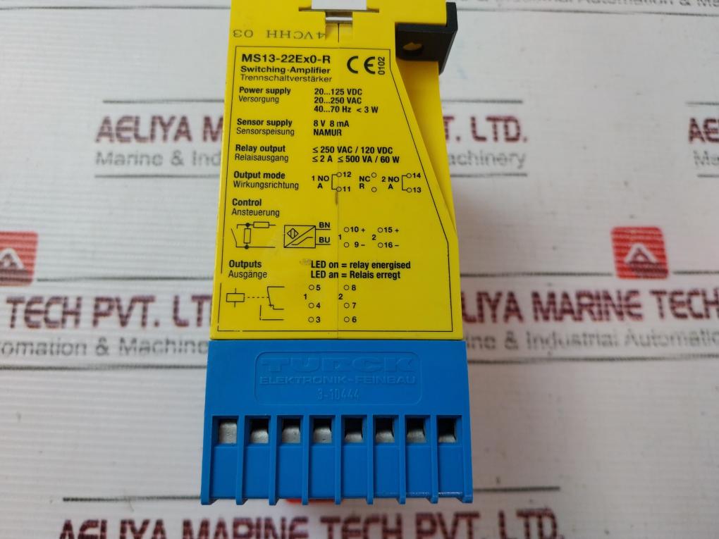 Turck MS13-22EX0-R Multi Safe Switching Amplifier 250VAC