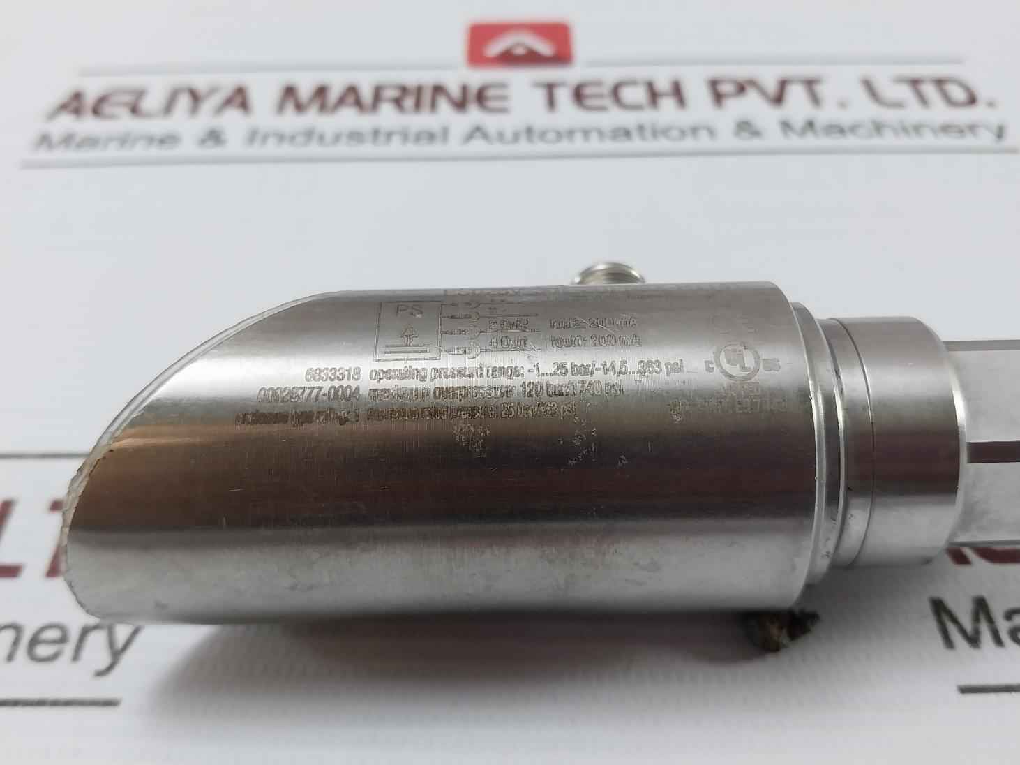 Turck Ps025V-301-2Upn8X-h1141 Pressure Sensor 24Vdc 120 Bar/1740 Psi