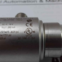 Turck Ps250R-301-luupn8X-h1141 Pressure Sensor 0-250 Bar/0-3626 Psi 200 Ma
