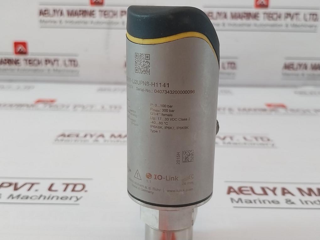 Turck Ps510-100-01-li2Upn8-h1141 Pressure Sensor 100001574 17-33Vdc 300 Bar