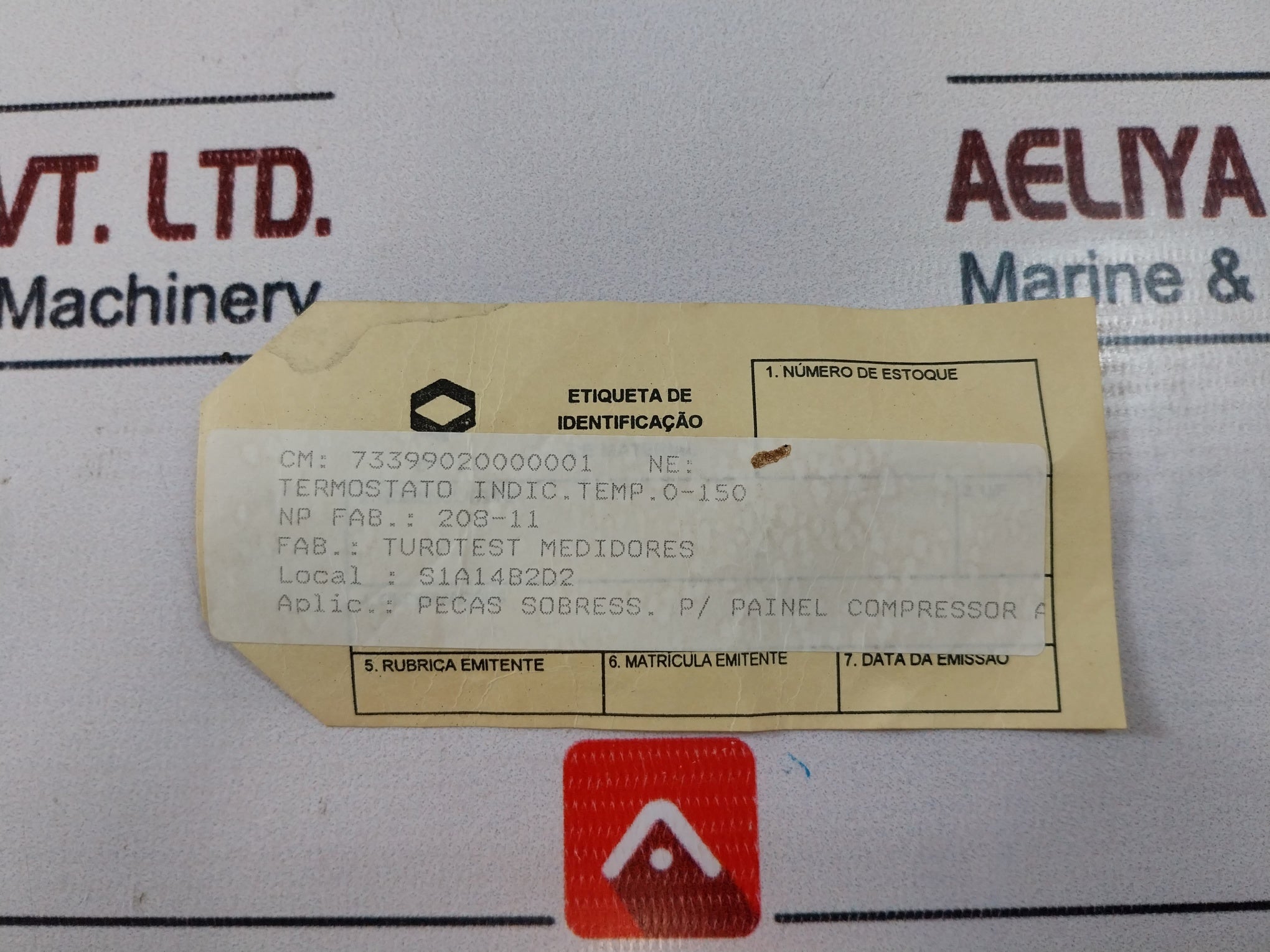 Turotest 0-150°C Temperature Indicator 12 Vca ± 10%