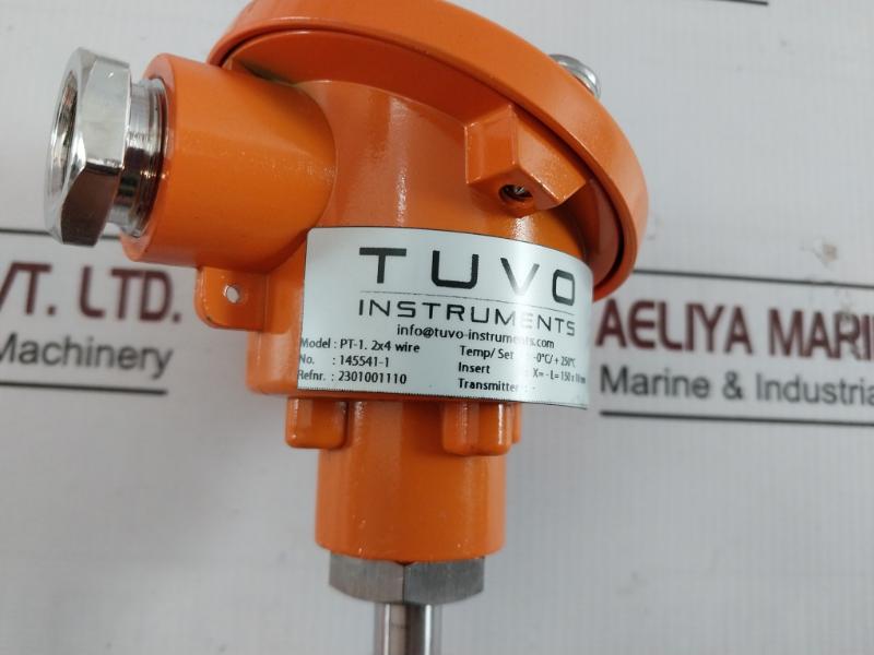 Tuvo Pt-1.2x4 Wire Temperature Sensor Thermometer 145541-1 -0 C/+ 250 C