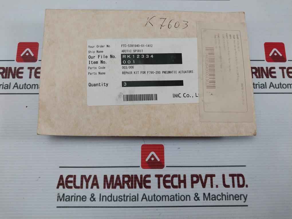 Tyco 2008769 Repair Kit For F790-200 Pneumatic Actuator