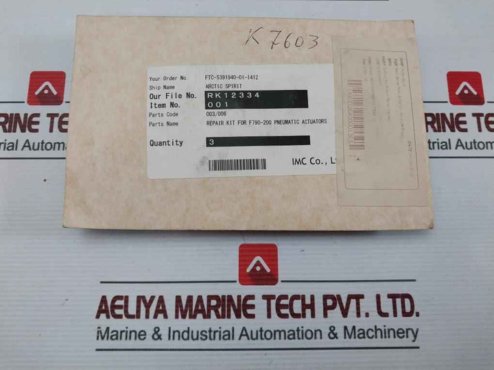 Tyco 2008769 Repair Kit For F790-200 Pneumatic Actuator