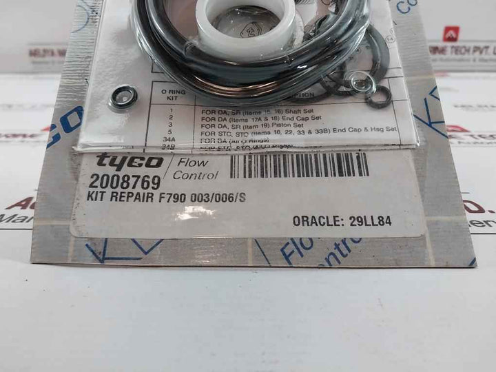 Tyco 2008769 Repair Kit For F790-200 Pneumatic Actuator