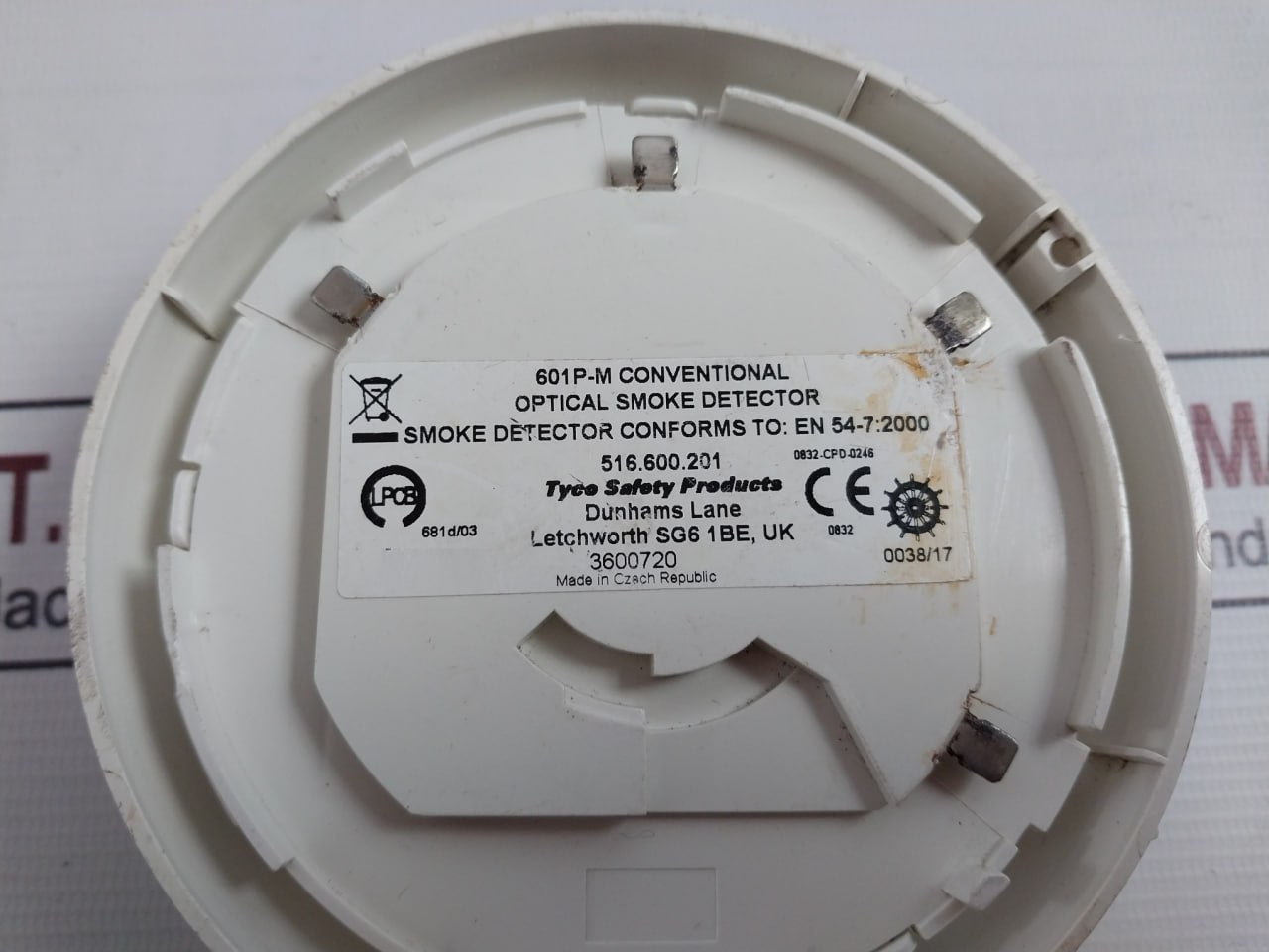 Tyco 601P-m Conventional Smoke Detector 516.600.201