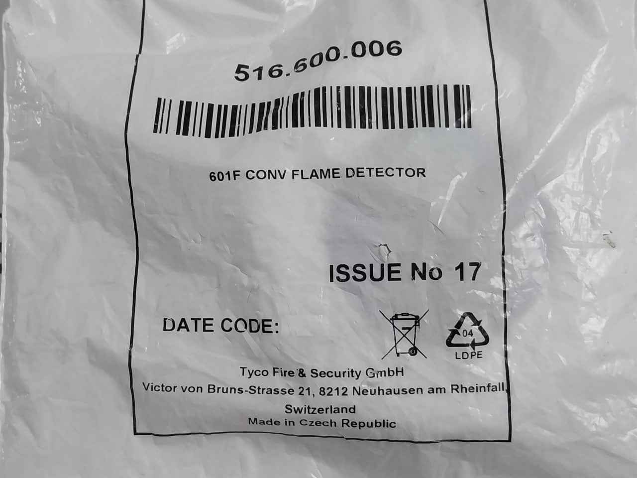 Tyco 601f Conventional Flame Detector Dop-2015-4016 En54-10