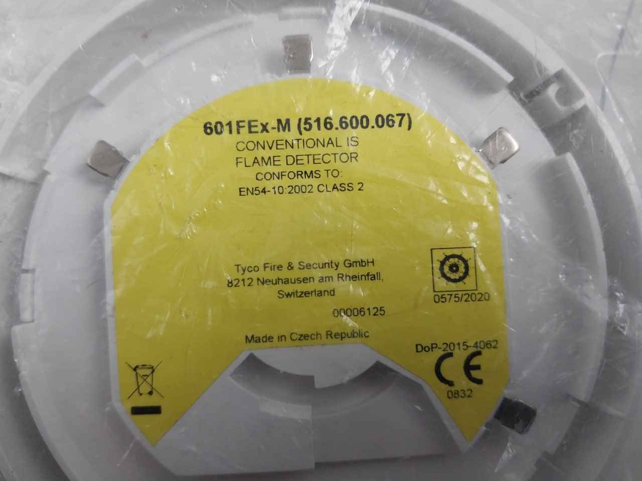Tyco 601fex-m Conventional Flame Detector 28v 93ma 0.65w
