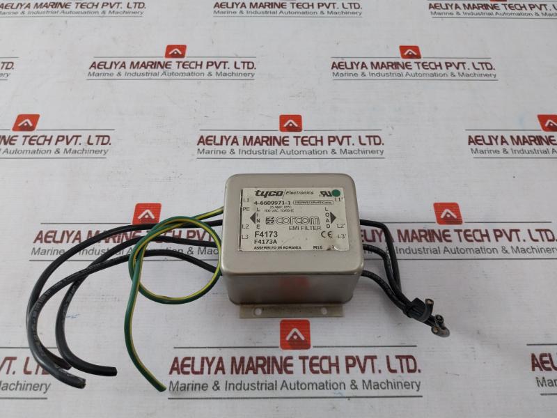 Tyco Electronics 4-6609971-1 Emi Filter 600 Vac 50/60Hz 3Hnp03316-1/00