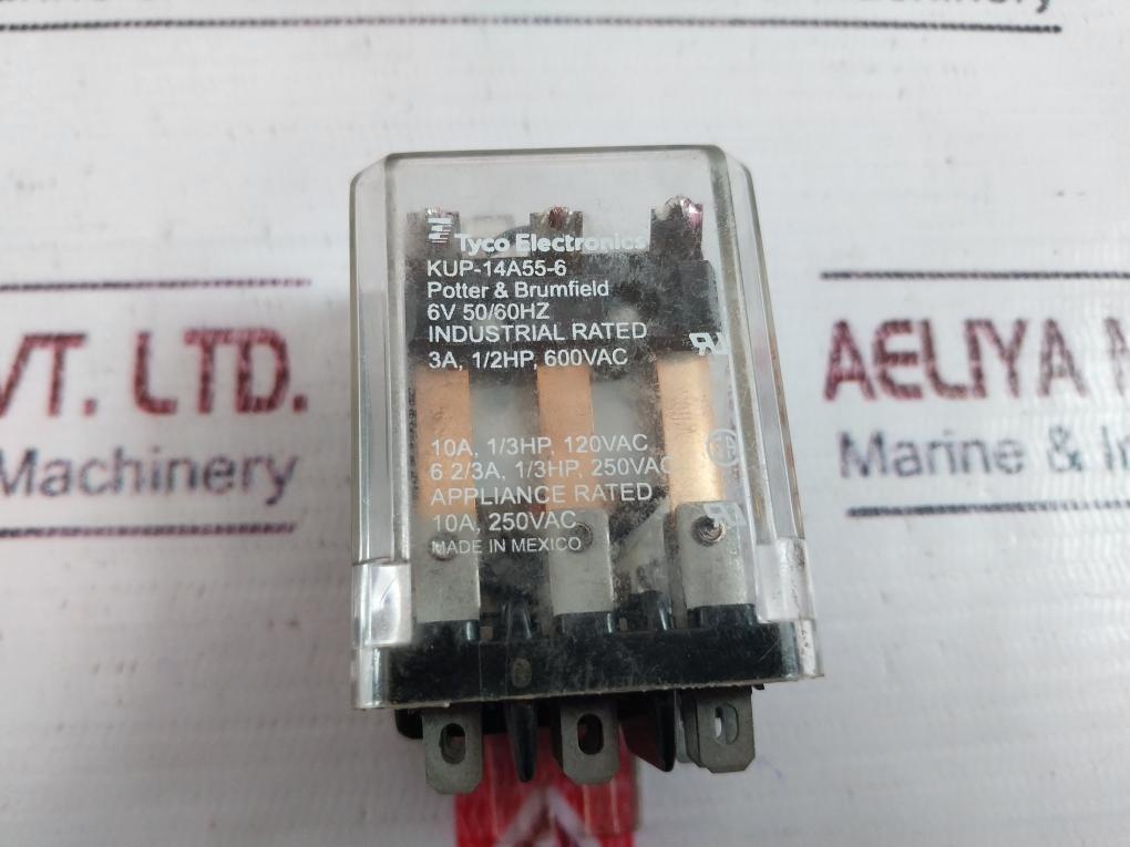 Tyco Electronics Kup-14A55-6 Potter & Brumfield 6V 50/60 Hz