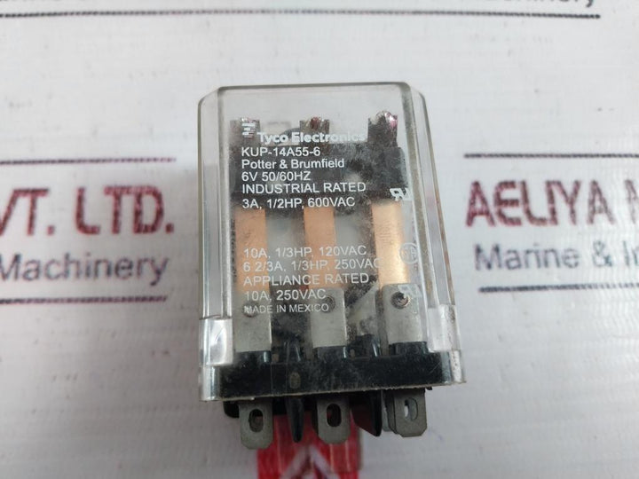 Tyco Electronics Kup-14A55-6 Potter & Brumfield 6V 50/60 Hz