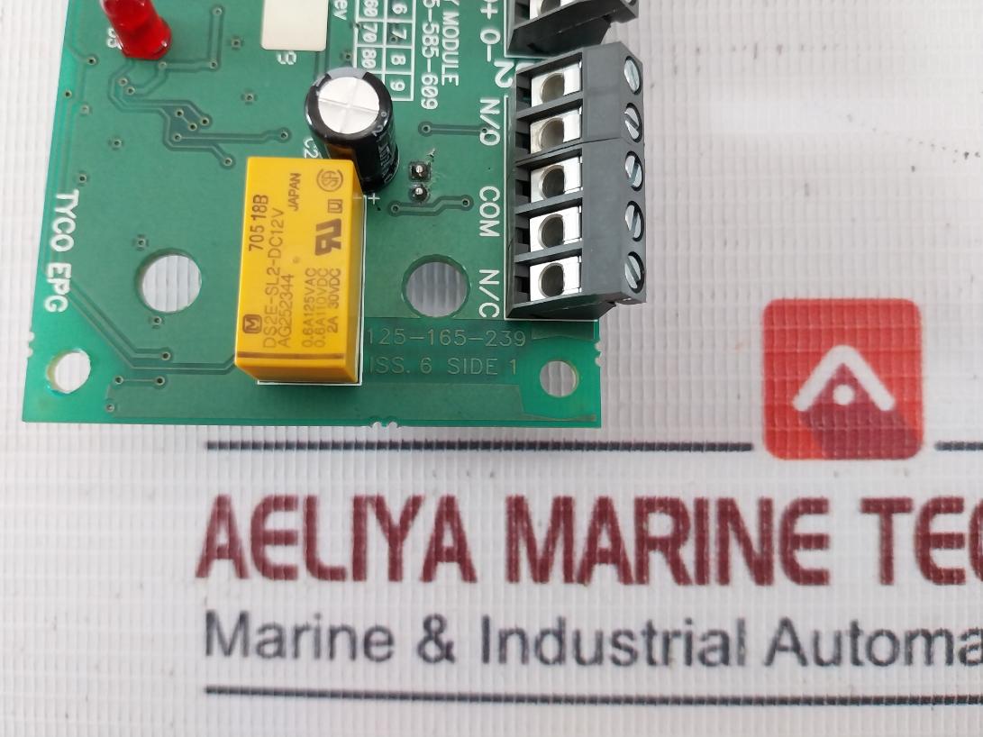 Tyco Epg Rim800 Interface Relay Module Pcb-assy 125-585-609