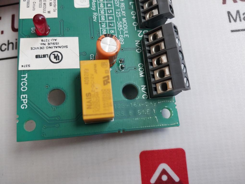 Tyco Epg Rim800 Interface Relay Module Pcb-assy 125-585-609