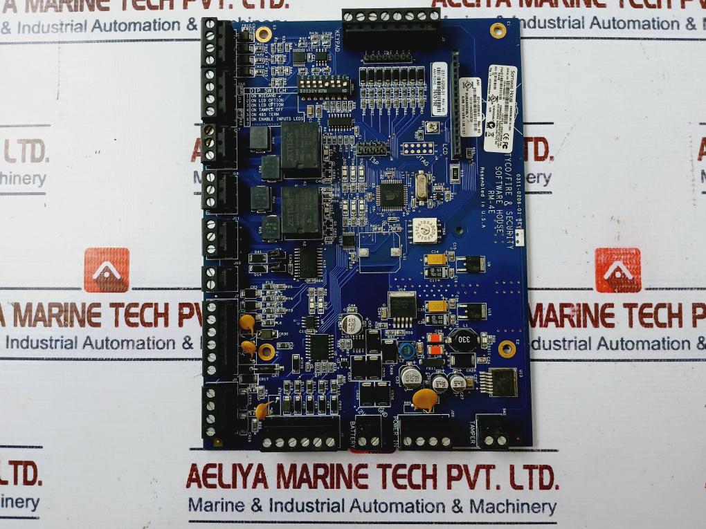 Tyco/Fire &Security Rm-4E Printed Circuit Board Rev: T0 12Vdc- 24Vdc 550Ma