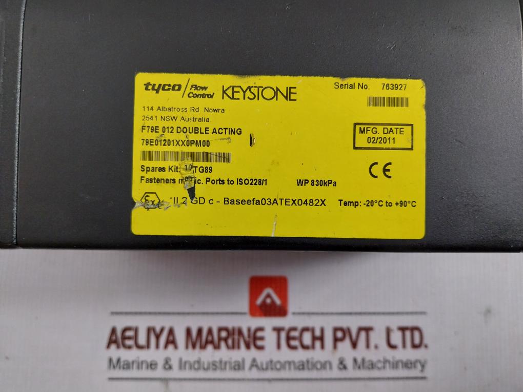 F79E 012 Double Acting Actuator Tyco Keystone