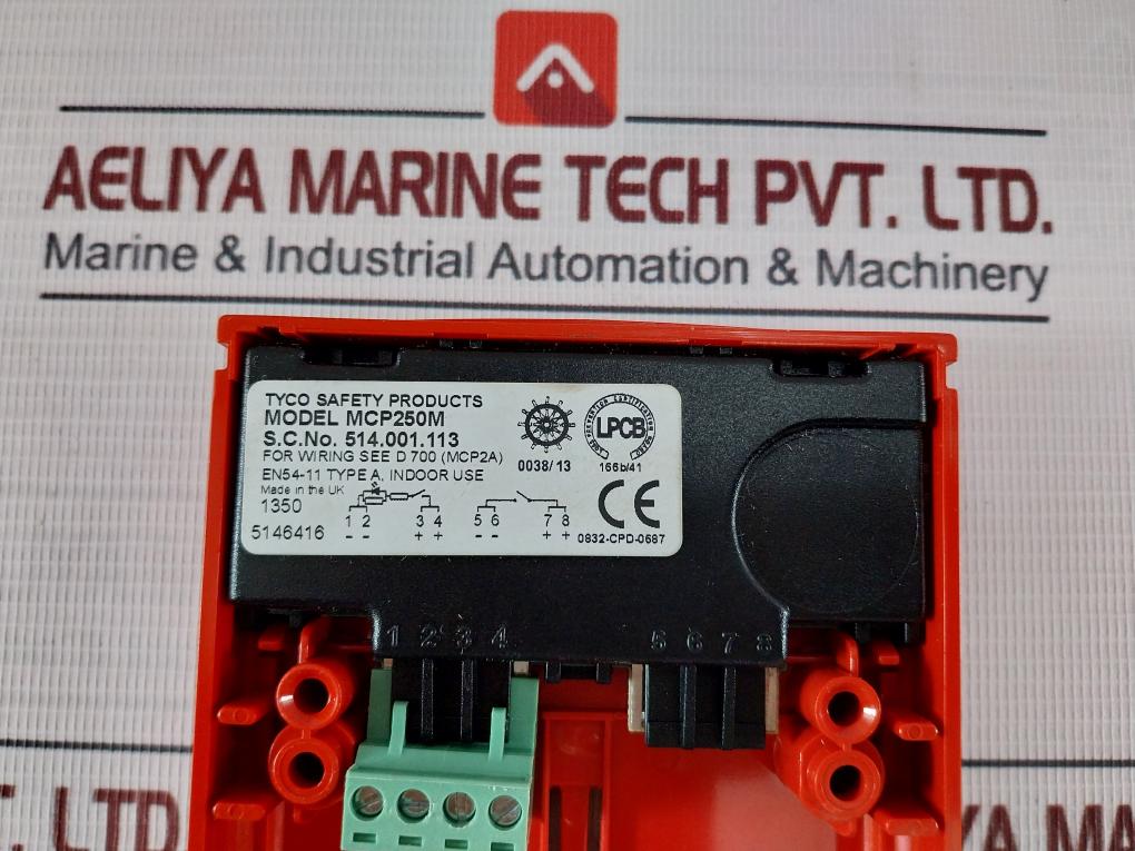 Tyco Mcp250M Marine Call Point With Indicator Type A