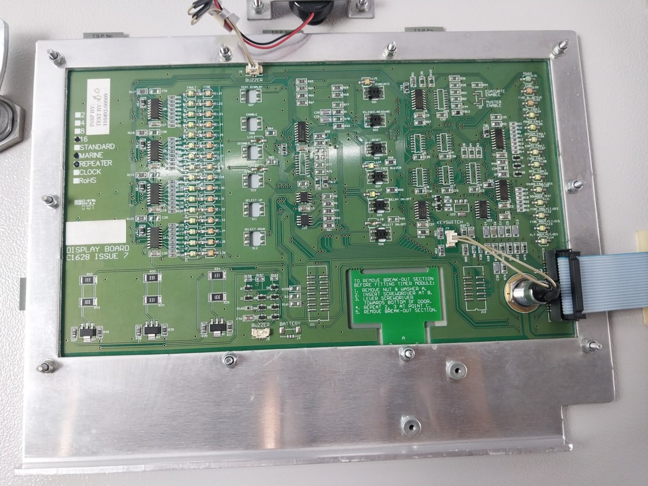 Tyco T1216Ra2 Marine Alarm Control Repeater Panel Km95744 230V 50/60Hz