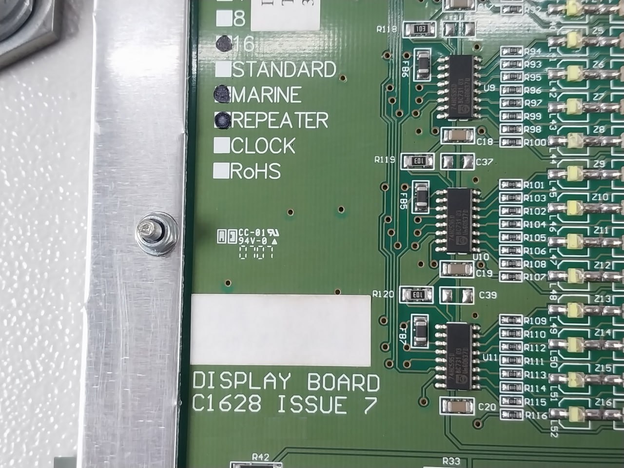 Tyco T1216Ra2 Marine Alarm Control Repeater Panel Km95744 230V 50/60Hz