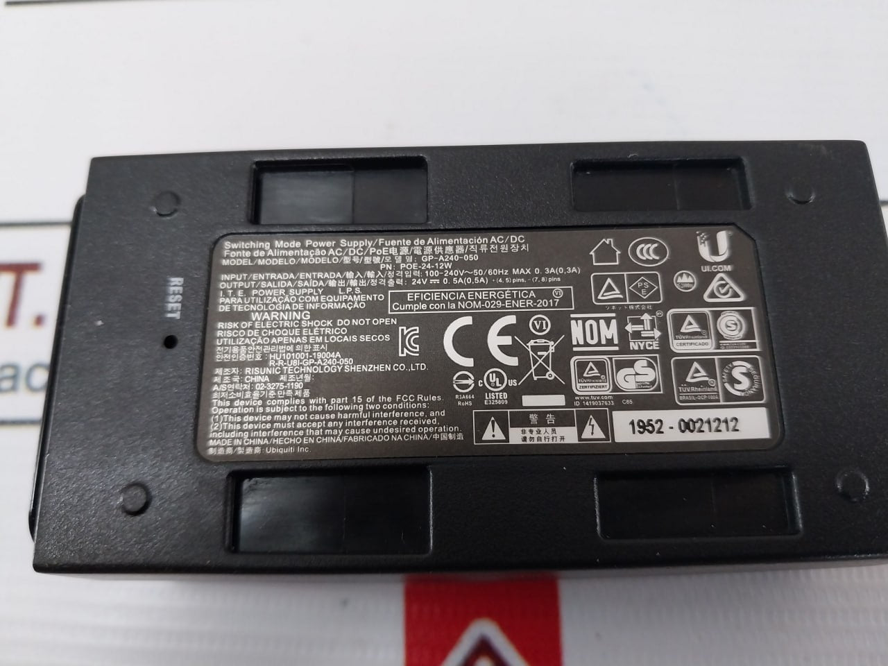 Ubiquiti Gp-a240-050 Switching Mode Power Supply Ac/Dc