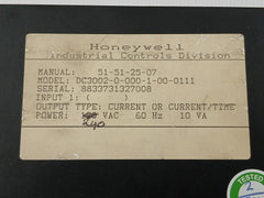 Udc 3000 Universal Digital Controller 240Vac 60Hz 10Va Honeywell