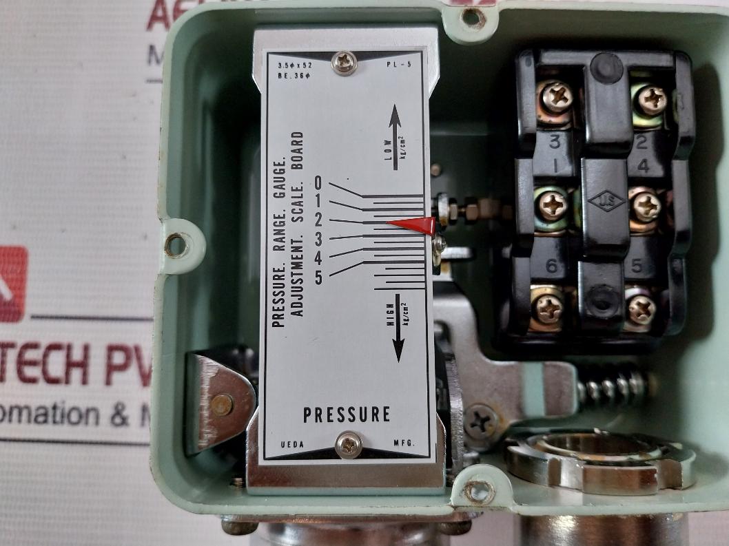 Ueda Seisakusho Pl-650W Pressure Control Switch 2Ab 0.1-5 Kg/Cm2