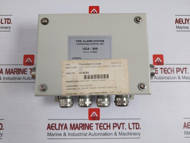Uga-809 Servoteknikk Fire Alarm Addressable Control Unit