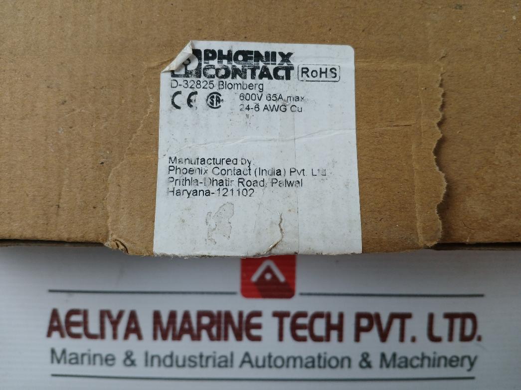 Uk 10N-e Feed-through Terminal Block Phoenix 600V (1 Box = 48 Pcs)