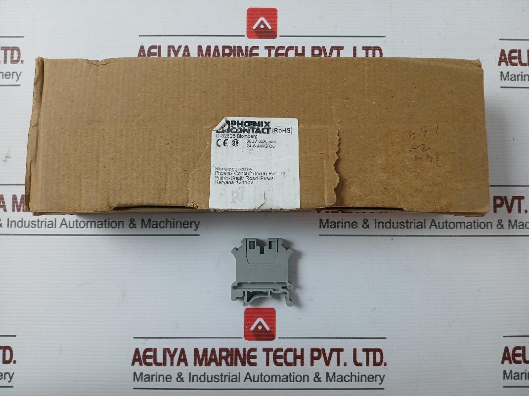 Uk 10N-e Feed-through Terminal Block Phoenix 600V (1 Box = 48 Pcs)