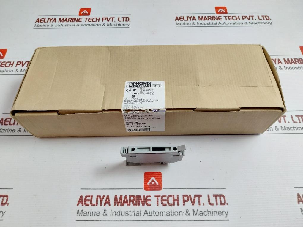 Fuse Modular Terminal Block Uk 5-hesi Gy Phoenix Contact (1 Box = 50 Pcs)