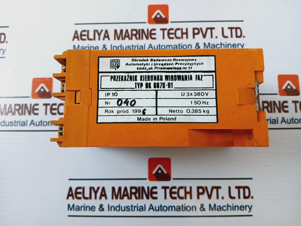 Out Put Rotation Relay Uk 6076-01 Phase Rotation Direction Relay Ip10 3X380V – Aeliya Marine Tech