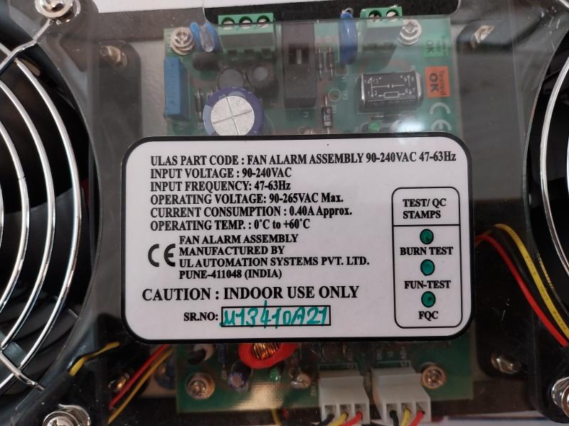Ul Automation Fan Alarm Assembly 90-240Vac 47-63Hz 3B200Fgubu