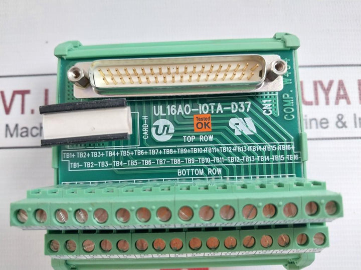 Ul Automation Systems Ul16Ao-iota-d37 Male Connector Terminal Block