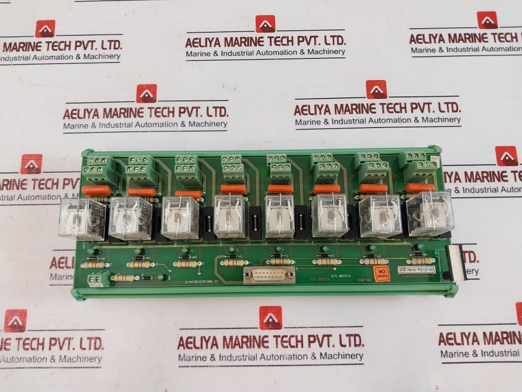 Ul Electrodevices Ulvac08co[10f Snb]-2c Ulpl Inditech 8 Relays Pcb Module
