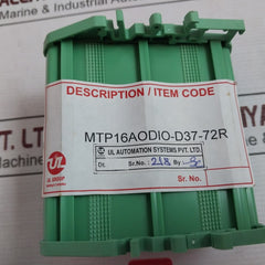 Ul Group Ul16-iota-d37-72-xor Input Interface Relay Card Mtp16Aodio-d37-72R