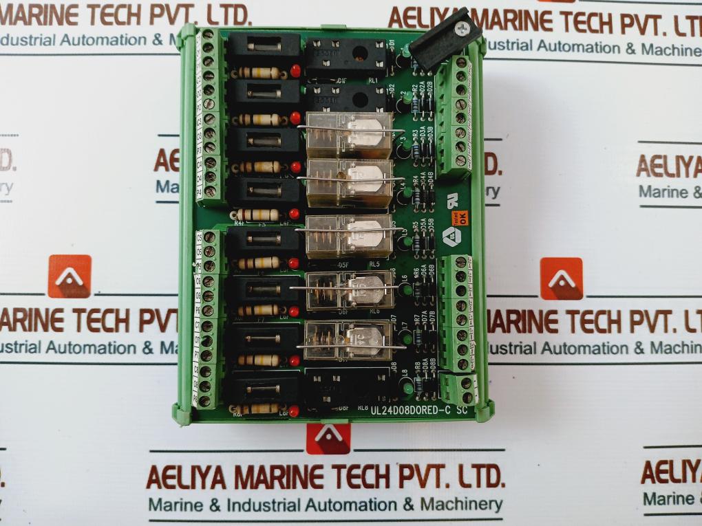 UL Group UL24D08D0RED-C SC Relay PCB Board