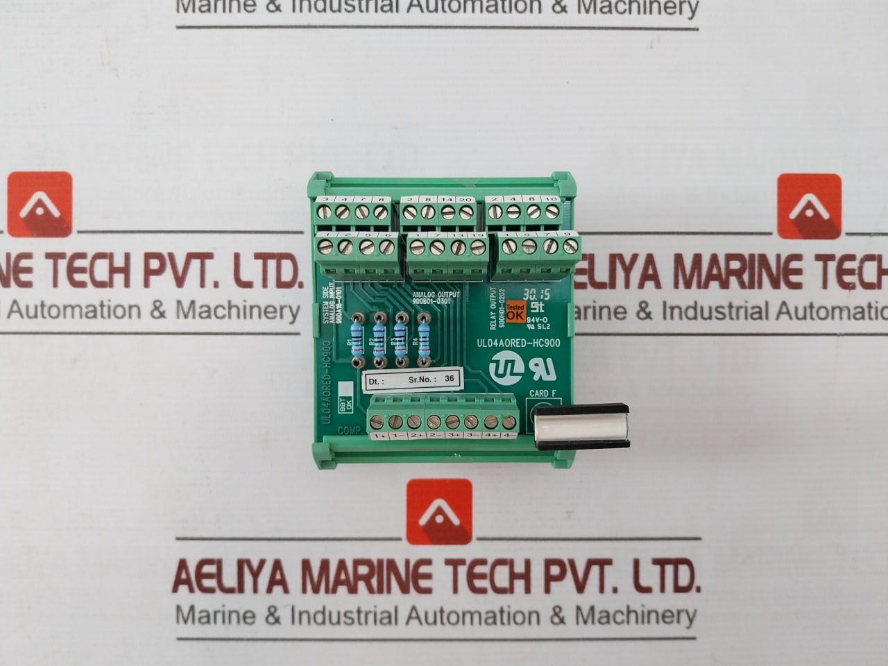Ul Ul04Aored-hc900 Analog Input Output Module 94V-0 900A16-0101/900B01-0301