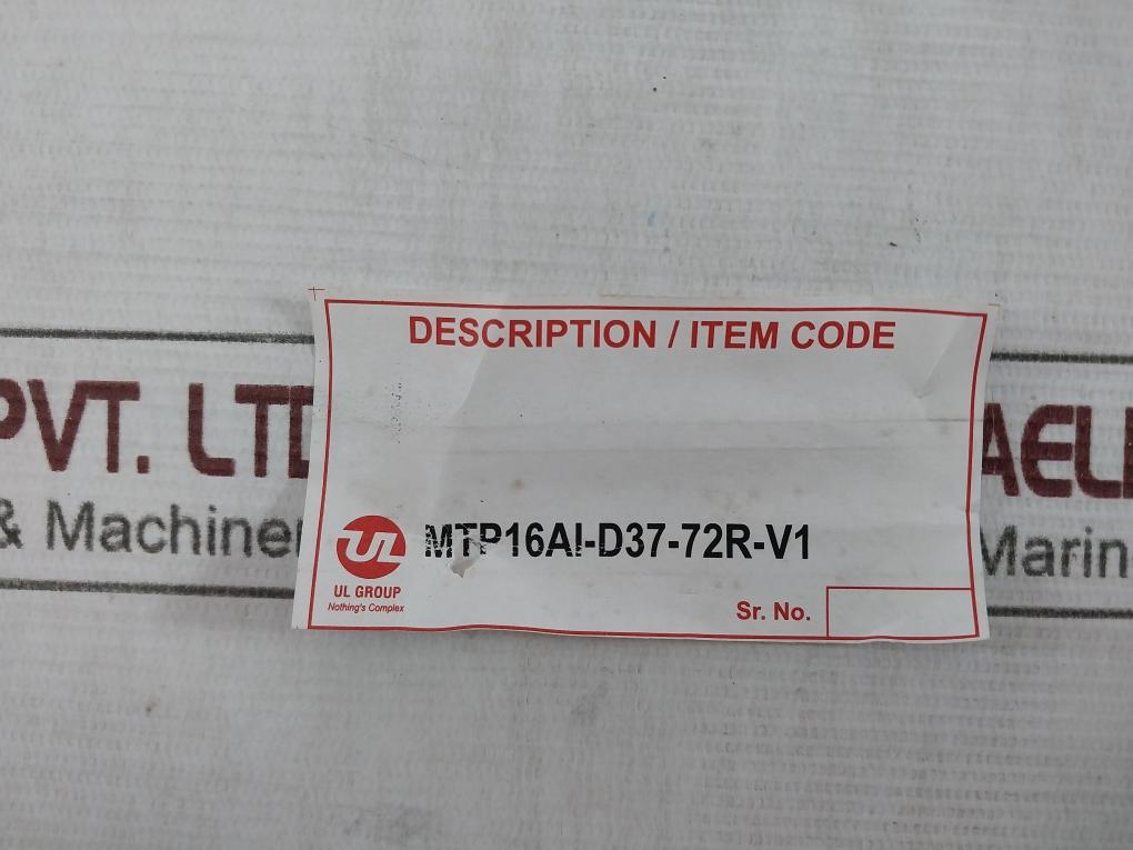 Ul Ul16Ai (2W/4W)-iota-d37-72-v1 Xor Input Interface Relay 94V-0