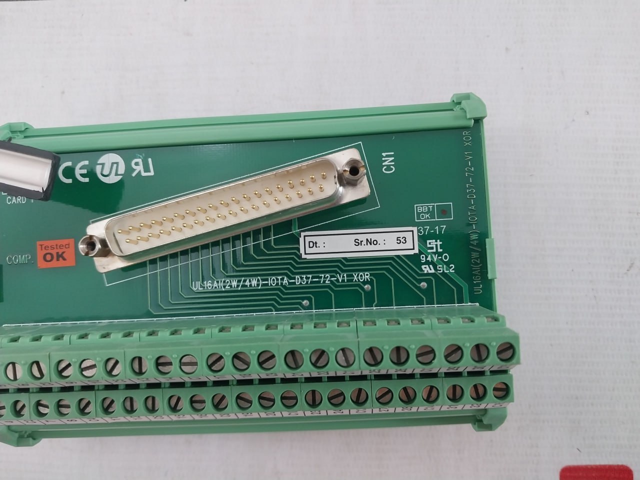 Ul Ul16Ai (2W/4W)-iota-d37-72-v1 Xor Input Interface Relay 94V-0