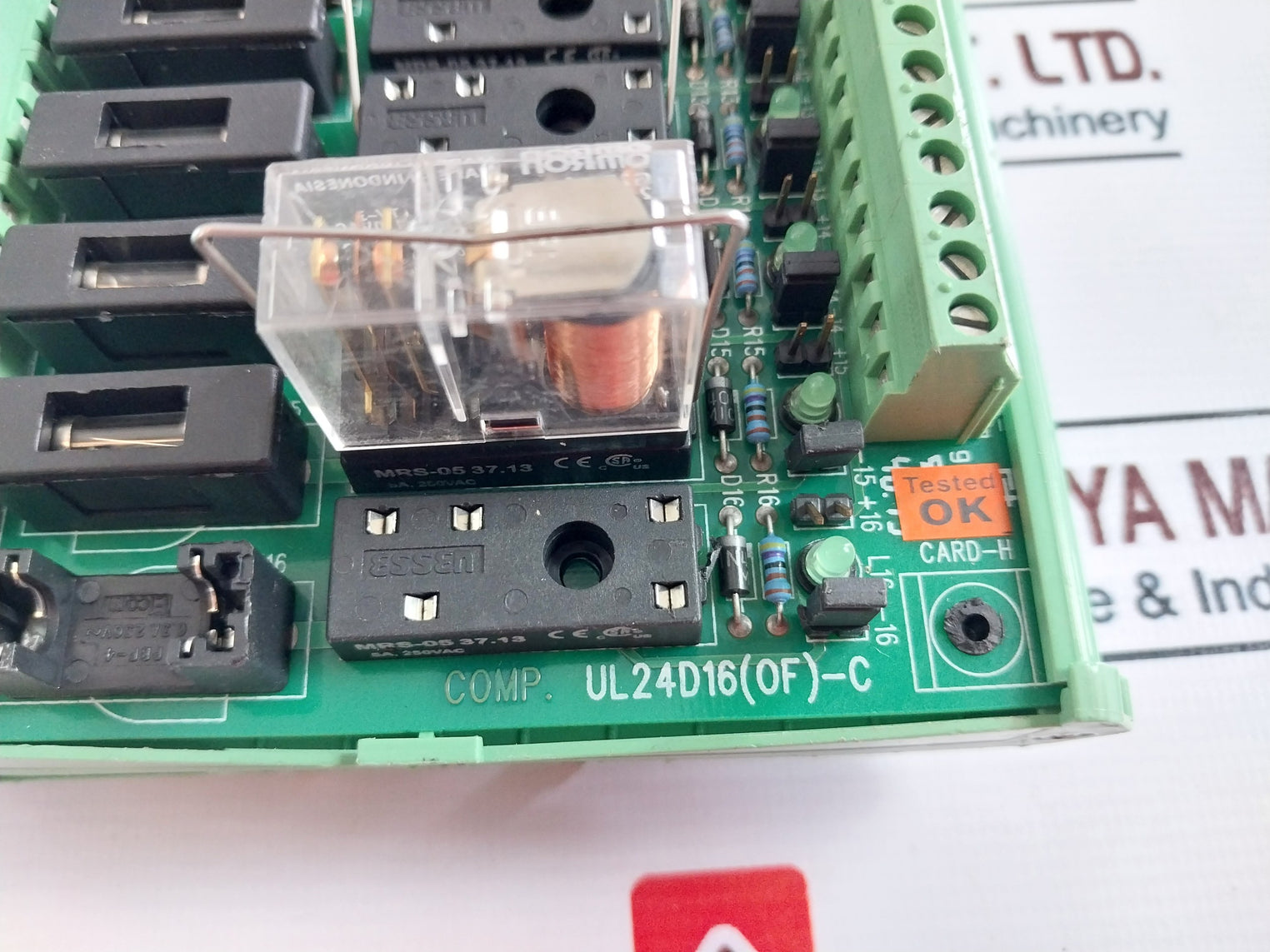 Ul Ul24D16 (Of)-c Interface Relay Module 10A 250Vac