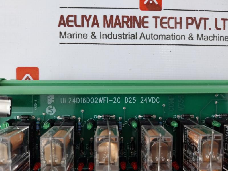 Ul Ul24d16d02wfi-2c D25 16 Relays Interface Board Module 24vdc
