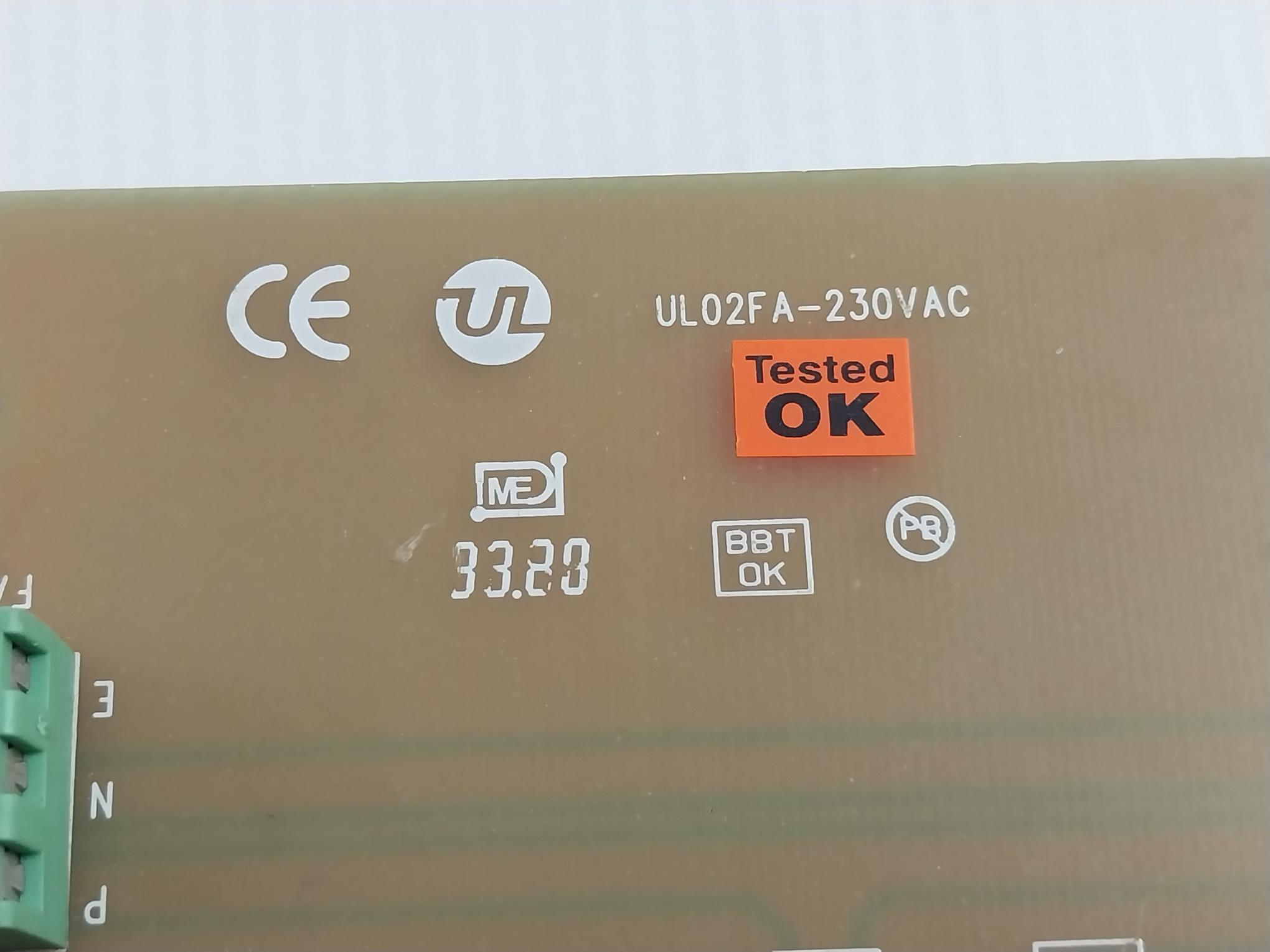 Ul Automation Ul02Fa Fan Assembly Pcb 230Vac