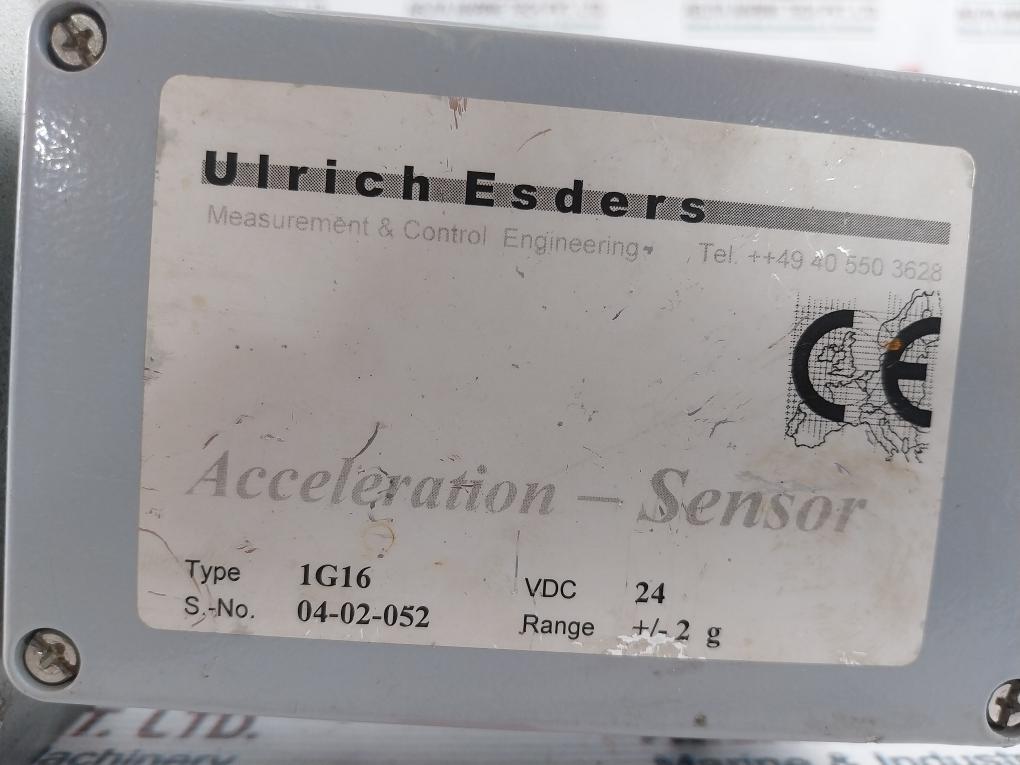 Ulrich Esders 1g16 Acceleration Sensor 24vdc