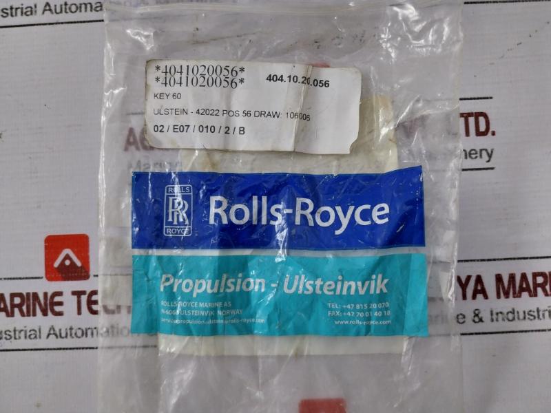 Ulstein 42022 Key For Rolls-royce Marine