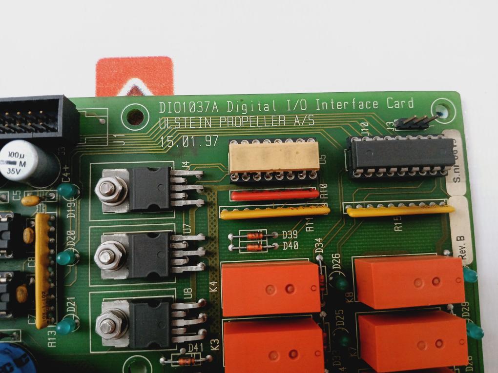 Ulstein Propeller Dio1037A Digital I/O Interface Card Rev: B
