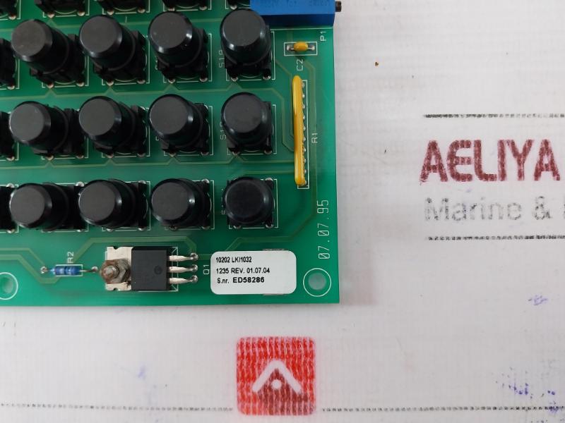Ulstein Propeller Lki1032 Lcd & Keyboard Interface Card Ds 94V-0 E204460 10202